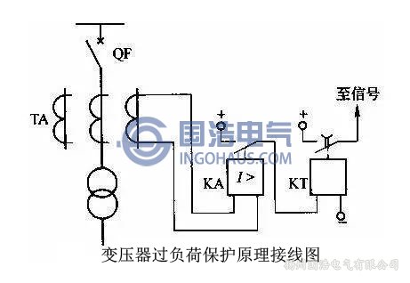 变压器过负荷保护原理接线图