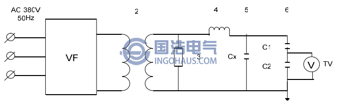 变频式串联谐振交流耐压试验装置原理接线图