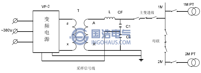 电压互感器交流耐压试验接线图